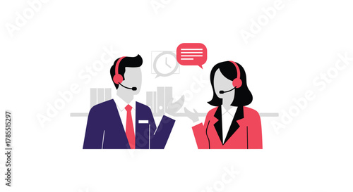 Professional customer service team ready to assist you with timely support and effective solutions in a modern call center environment