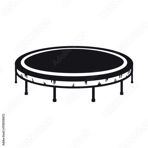 A fitness rebounder icon, ideal for low-impact cardio workouts. It s suitable for home gyms, fitness studios, and wellness centers, promoting a healthy lifestyle through exercise.