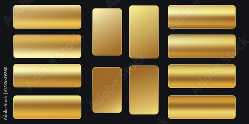 Golden Glamour Gleaming Metal Textures Rectangular Elegance Shiny Shapes Luxury Design Artful Patterns Modern Backdrop