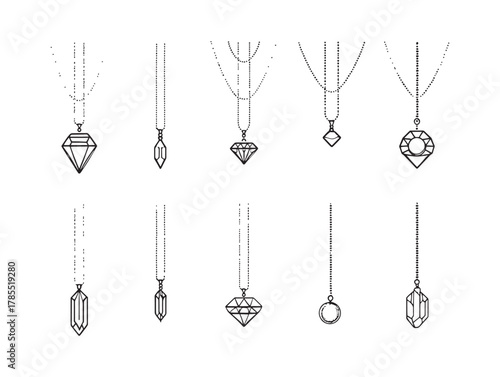 Layered necklace line art chic accessory ideas