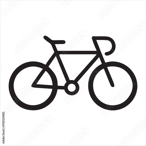bicycle with white background