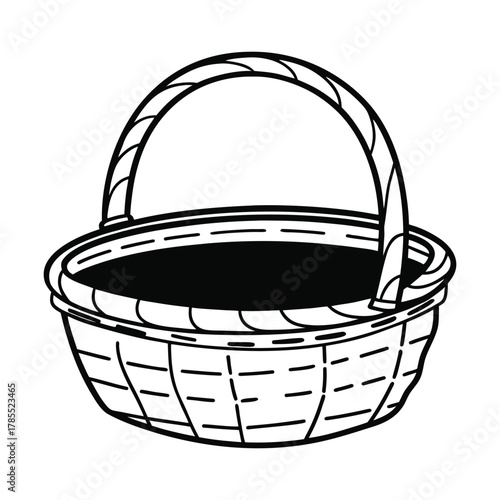 Wicker Basket Illustration