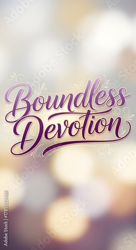 A motivational quote displayed on a soft, blurred background with warm tones that emphasizes the theme of unwavering dedication and commitment