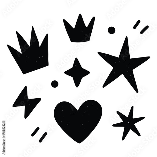 Playful Shapes in Black & White