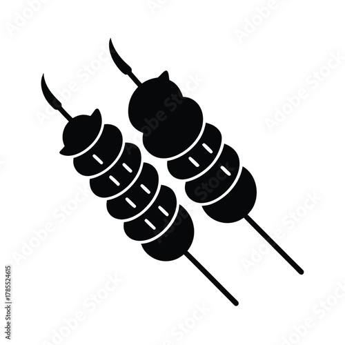 Grilled Skewers Vector