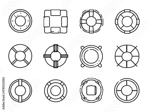 Life Buoy Line Art Saves Lives Daily