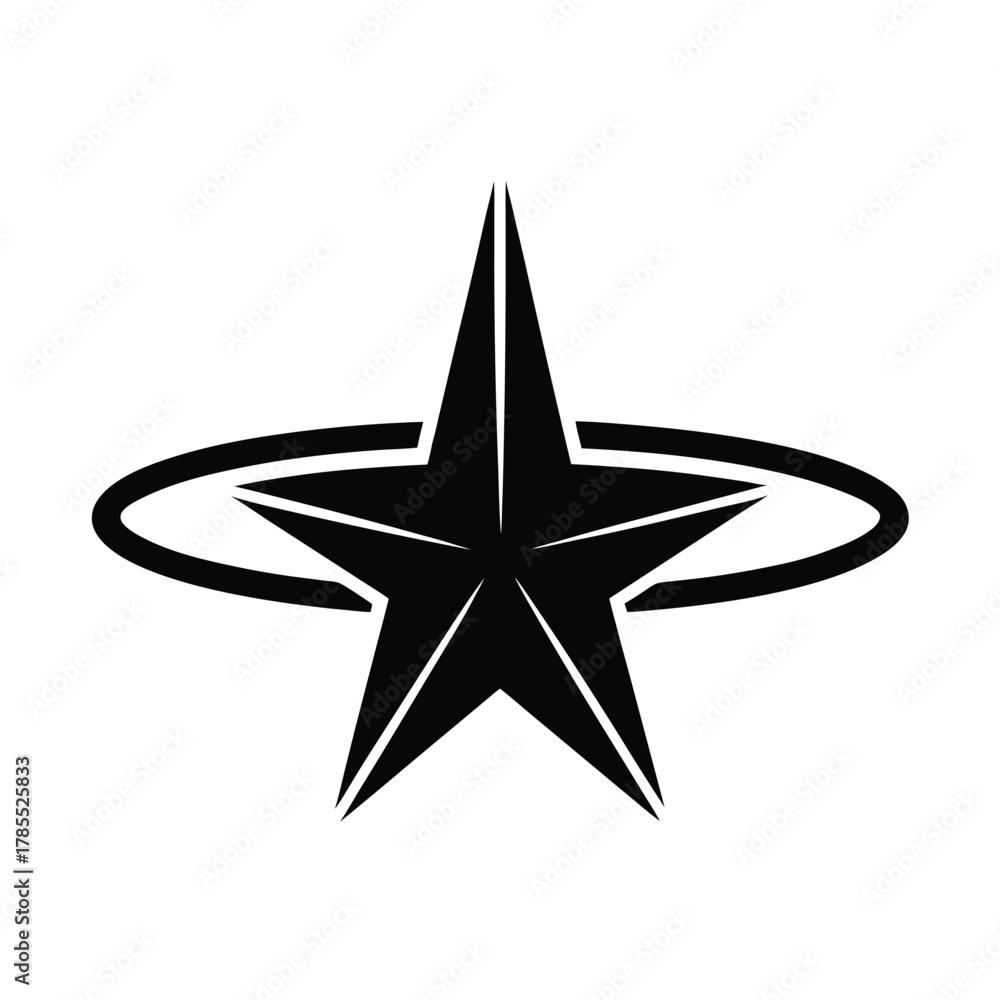 Obraz premium Haloed Star Icon
