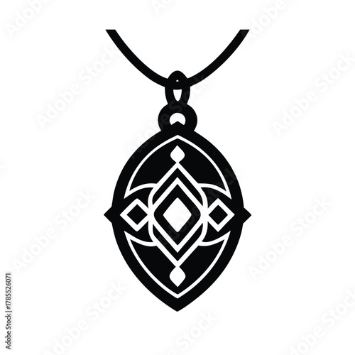 Handcrafted Omani Amulet Pendant Vector