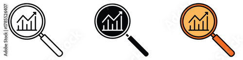 Market research icon vector. identify trends, uncover insights, and achieve success symbol. vector illustration.