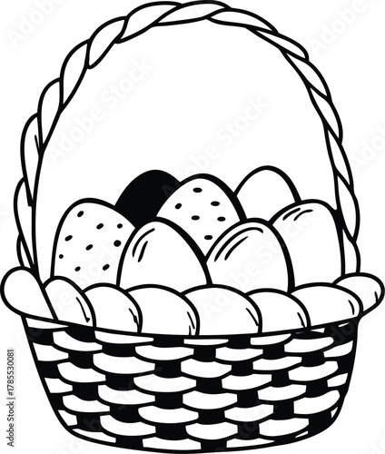 Abstract minimalist void composition with solid deep black color