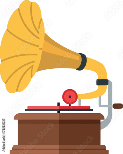 Vintage gramophone music player