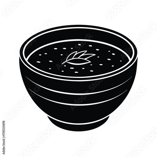Harira in Rustic Earthenware Bowl