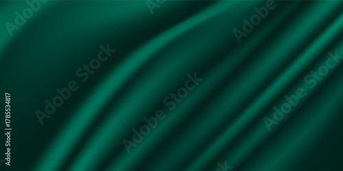 Dark green studio space. Abstract Limbo background. eps10