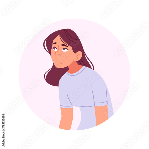 Young Woman Feeling Sad, Anxious, or Depressed