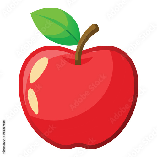 red apple vector illustration