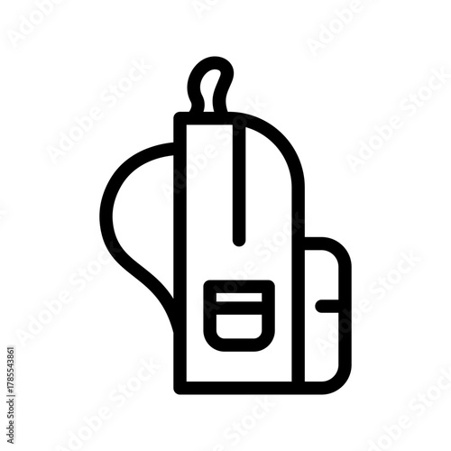 School backpack vector icon