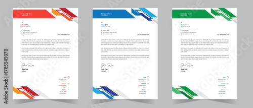 Professional business  letterhead design template