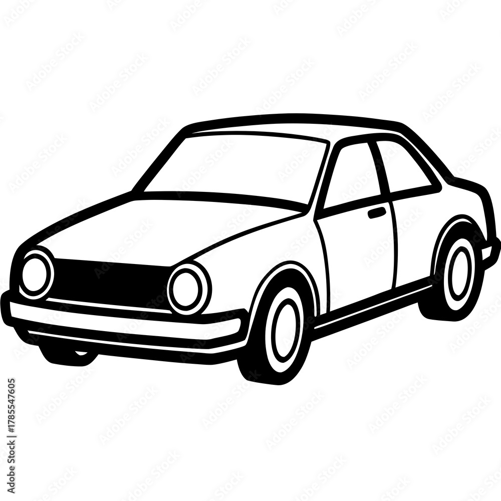 Fototapeta premium retro car vector