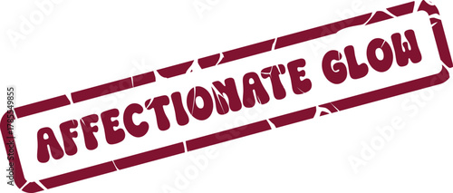 Affectionate Glow Rubber Stamp Mark for Expressing Warmth and Loving Sentiments