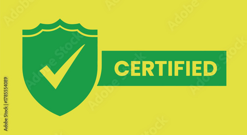 Green certified badge with checkmark assures quality and trust