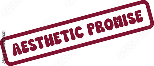 Aesthetic Promise textured rubber stamp highlights commitment to beauty and elegant design