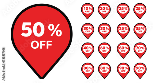 Stunning red discount pointers offer massive savings for shoppers