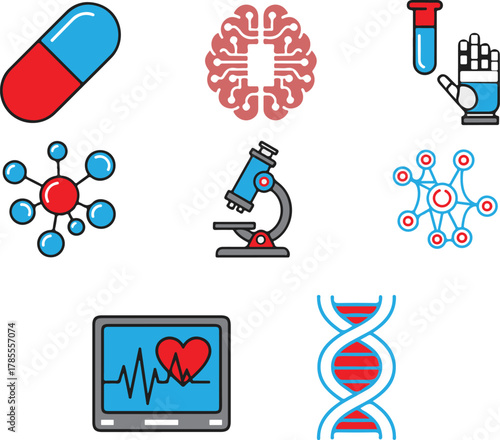 Modern Science and Medical Research Icons
icon, vector, symbol, set, icons, sign, business, web, illustration, health, design, internet, medical, heart, medicine, doctor, person, book, button