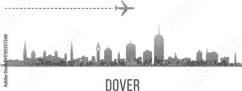 Dover Skyline Airplane Travel Icon