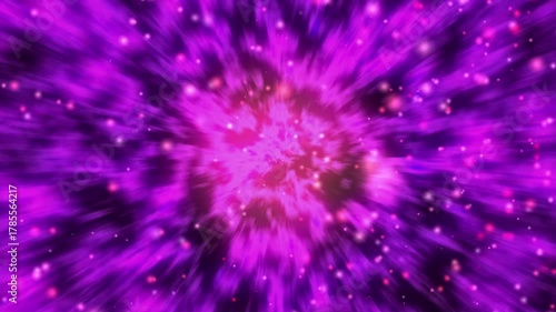 Cosmic Purple Burst - A Hypnotic Journey Through Space and Time.