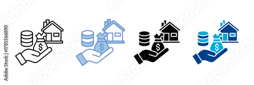 Asset Icon Set Multiple Style Collection