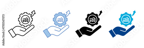 Optimization  Icon Set Multiple Style Collection