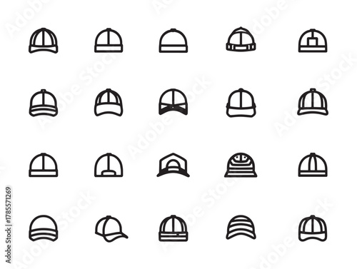 Line Art Cap Transforms Simple Designs