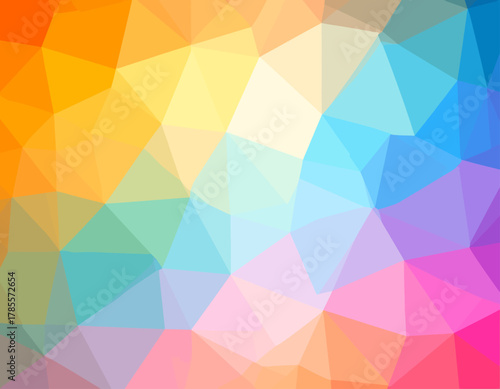 Colorful Geometric Low Poly Background.