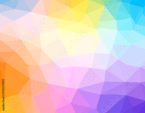 Abstract Colorful Geometric Polygonal Background.