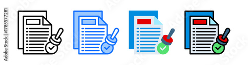Validation Icon Collection Set Multiple Style