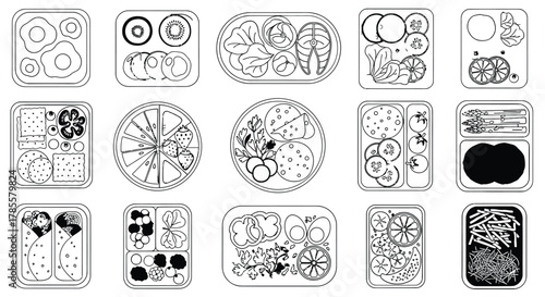 Vibrant bento box meals packed with healthy variety and fresh ingredients