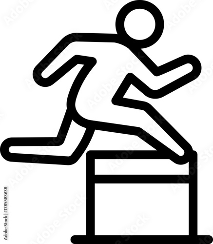 Hurdle Line Icon
