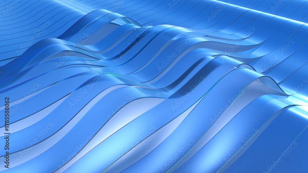Fototapeta premium abstract blue wave background