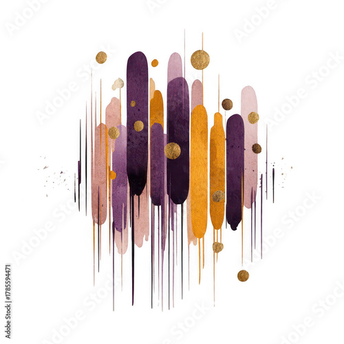 Abstract Paint Strokes With