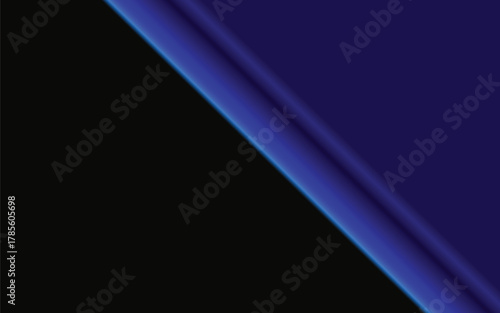 A stark contrast of black and blue gradient with a diagonal line separating the two colors
