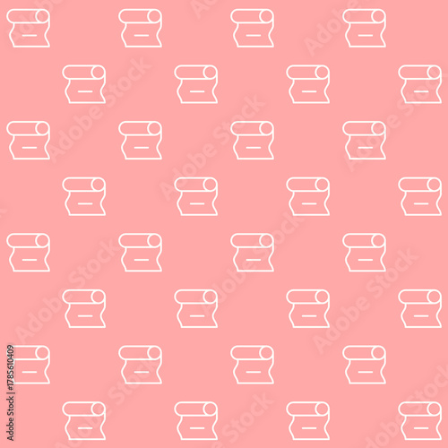 Toilet Paper Roll Vector Seamless Pattern