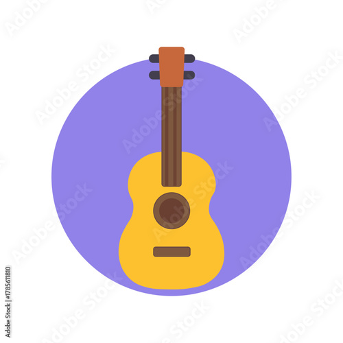 Kid Playing Guitar – Music Education Illustration for Children