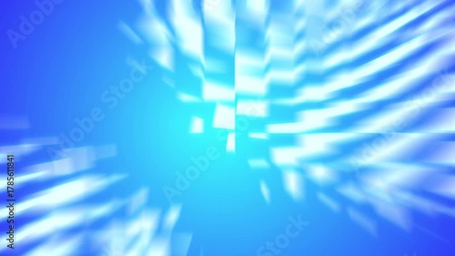 Abstract creative motion glowing glare light on gradient blue background. Video animation Ultra HD 4k footage.