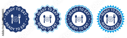 Ready To Eat Food Product Packaging Badge Labels