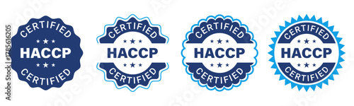 HACCP Certified Badge Sticker Label Seal for Food Safety Certification