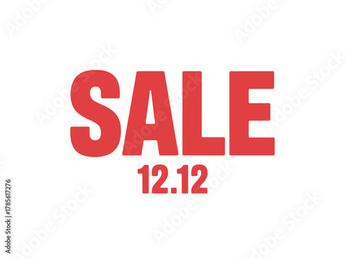 The 'SALE 12.12' sign indicates a special discount event for shoppers.
