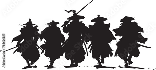 Imposing Low Angle Samurai Silhouette Pack