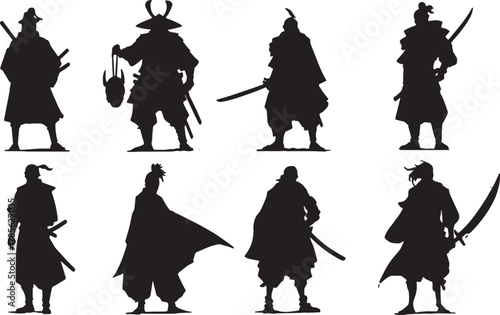 Grim Feudal Samurai Aftermath Silhouette Pack