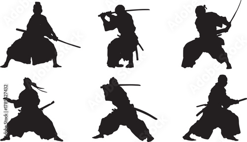 Iaijutsu Quick Draw and Re-Sheath Silhouette Motion Set