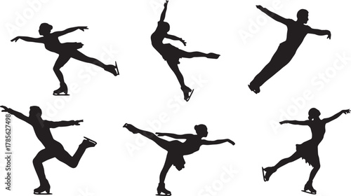 Ina Bauer and Spread Eagle Skating Silhouette Pack